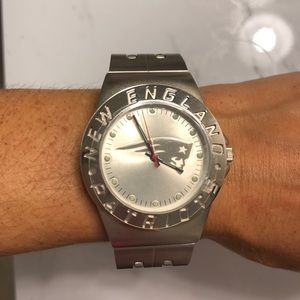 New England Patriots Men’s Stainless Steel Watch